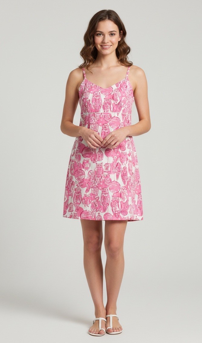 Vintage Lilly Pulitzer Owl Dress Sz 0