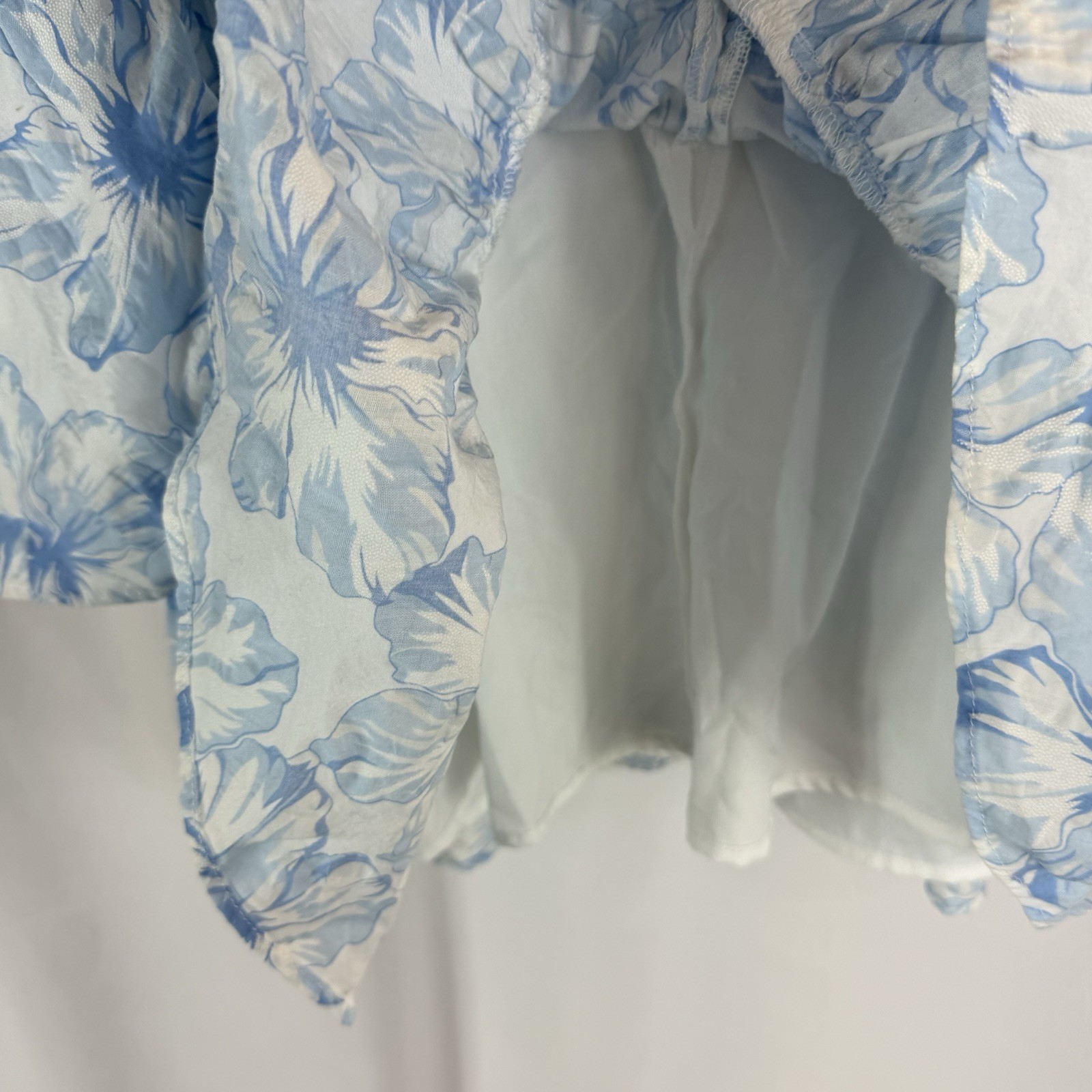 HELLO MOLLY LADYLIKE ETIQUETTE MINI DRESS floral white, light blue Size: M