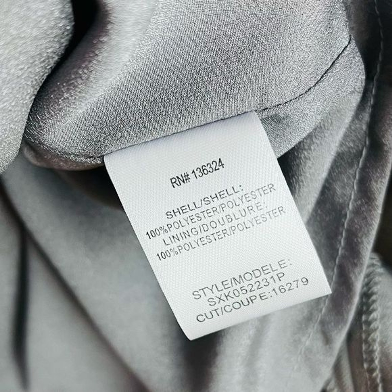 Halston Heritage grey metallic kimono sleeve mini dress pockets size 8 MSRP $375