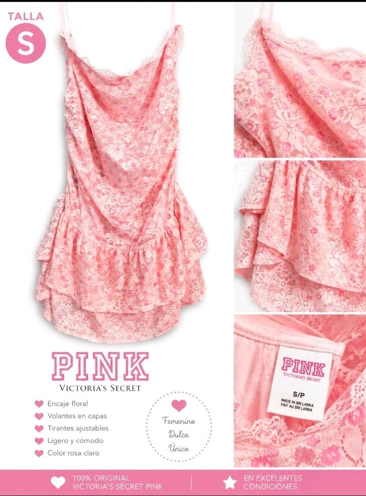 VS PINK X LoveShackFancy Strapless Lace Mini Dress
