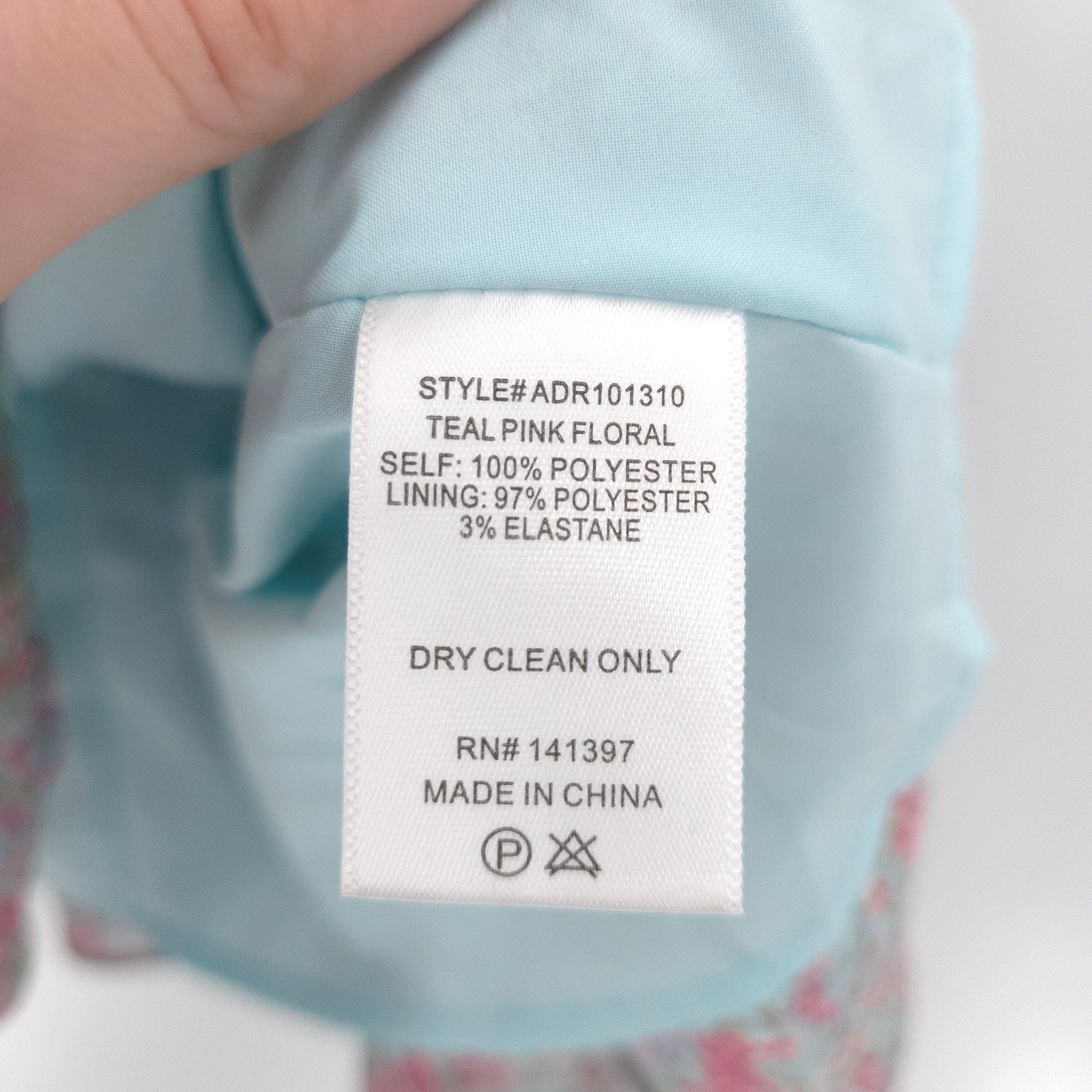 ASTR The Label Mini Dress Womens Small Teal Pink Floral Ruched Ruffle