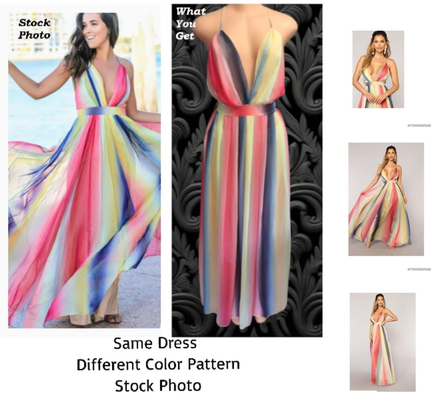 Sexy Flowing Maxi SunDress Halter Back Long Casual Boho Beach Cocktail Dress L