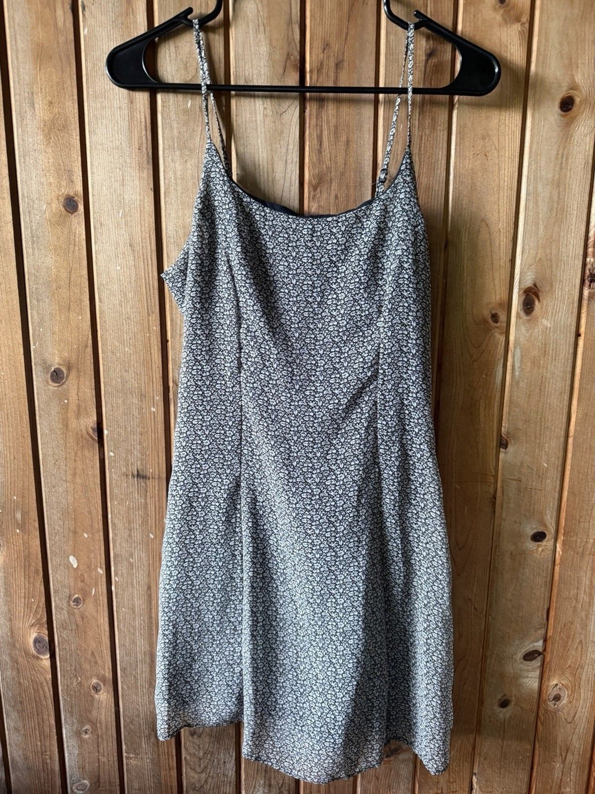 Urban Outfitters Floral Slip Dress Size Small Open Back Lace Up Mini Dress
