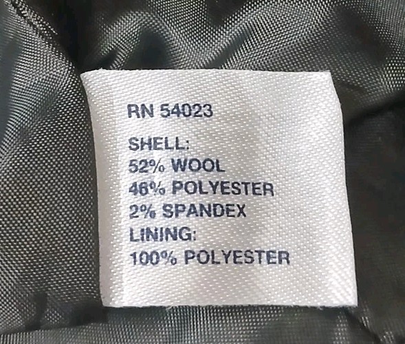 GAP Dress Size 2 Gray Wool Blend Ruffle Neckline Short Sleeve Pockets 2008