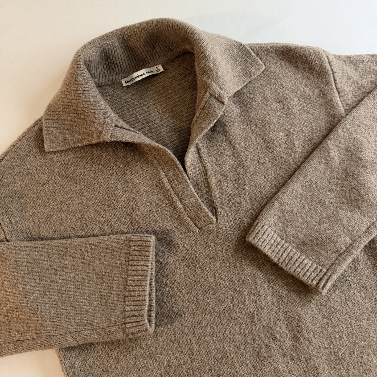 Abercrombie Fitch Sweater Dress Women S Johnny Collar Wool Blend Soft Knit