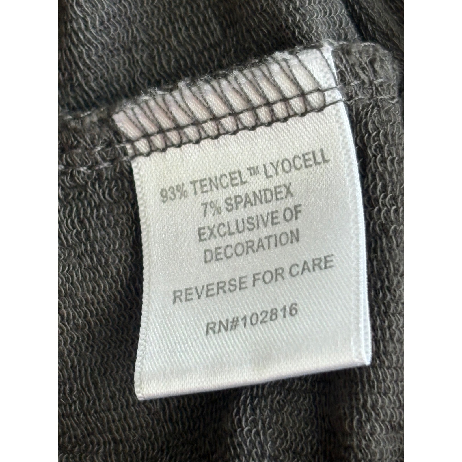 Garnet Hill Embroidered Tencel Lyocell Knit Dress Dark Gray Medium 3/4 Sleeve