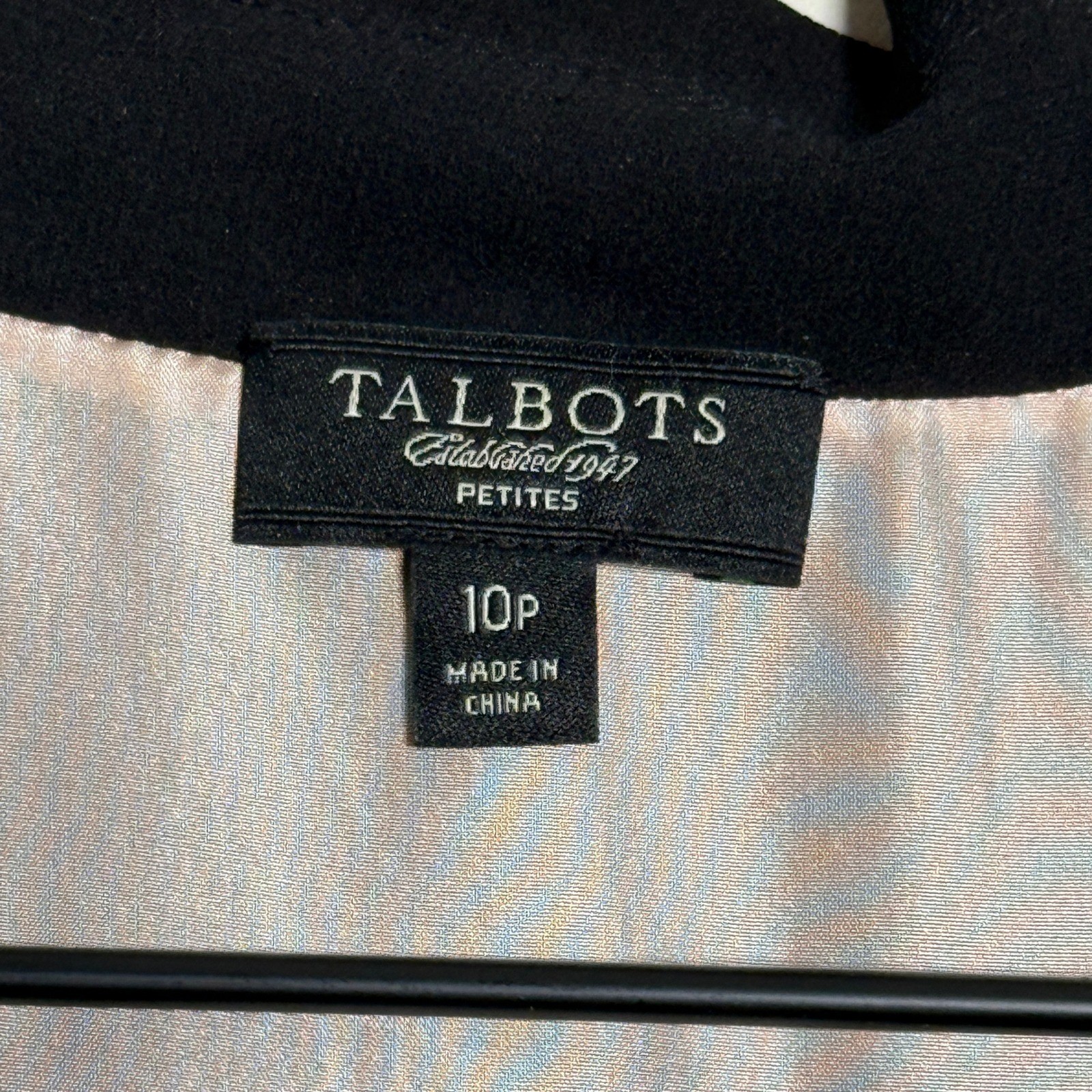 Talbots Womens Silk Sheath Dress 10P Black Pink Pleated Formal Modest Brunch