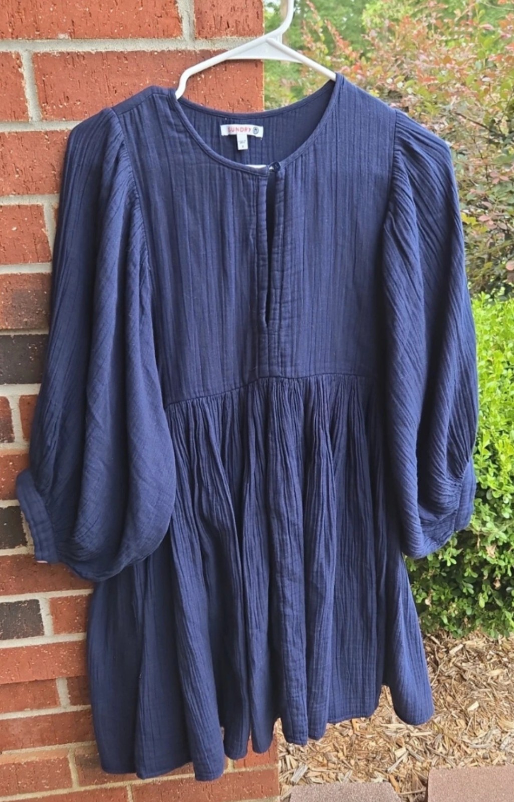 Sundry Anthropologie Gauzy Boho Tunic Dress