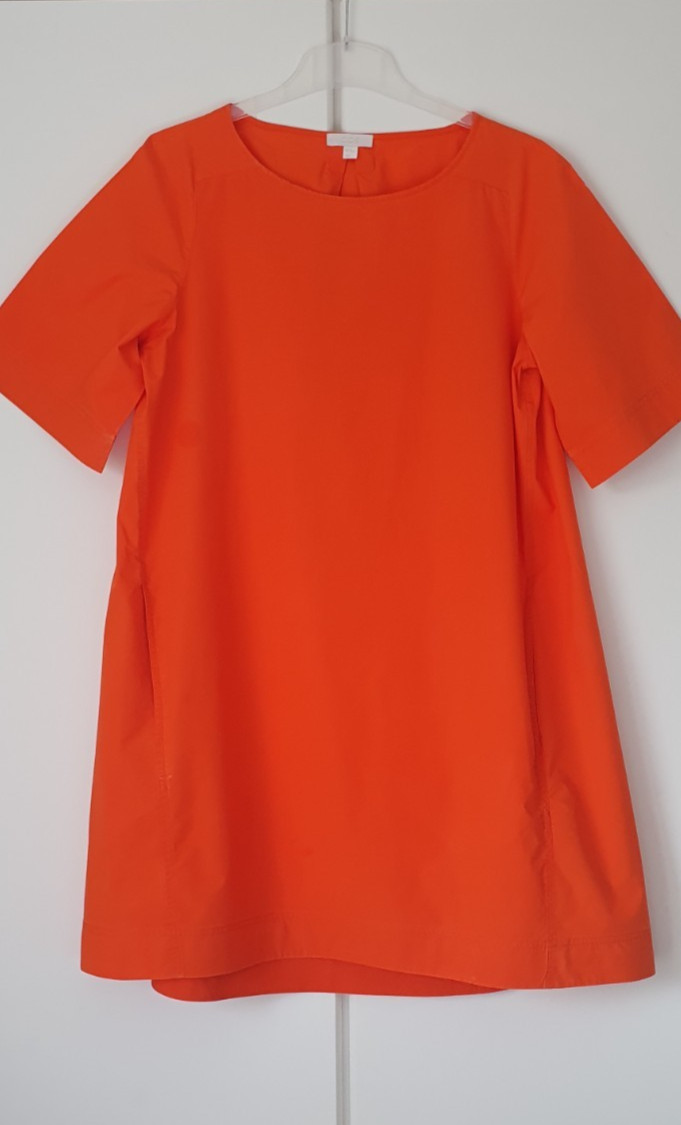 Women’s dress 🧡COS🧡orange knee length short sleeve size 40 cotton