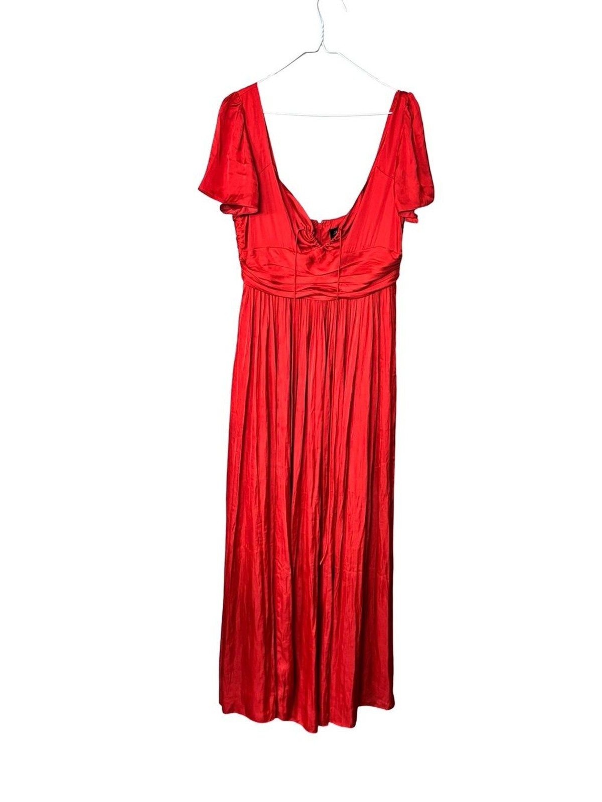 J.Crew Collection Flutter Sleeve Maxi Dress Luster Georgette