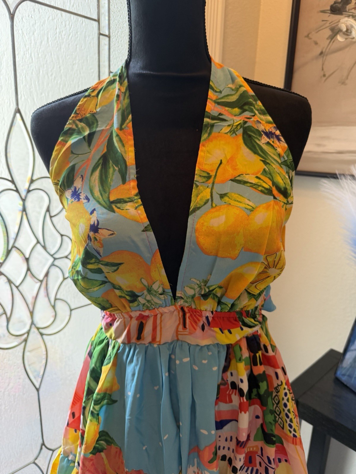 Antica Sartoria 2026 Positano Halter Dress Capri By The Sea NWT O/S