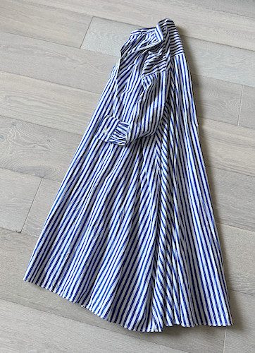 Journal Standard Blue White Striped 100% Cotton Shirt Dress Size M Relaxed Fit