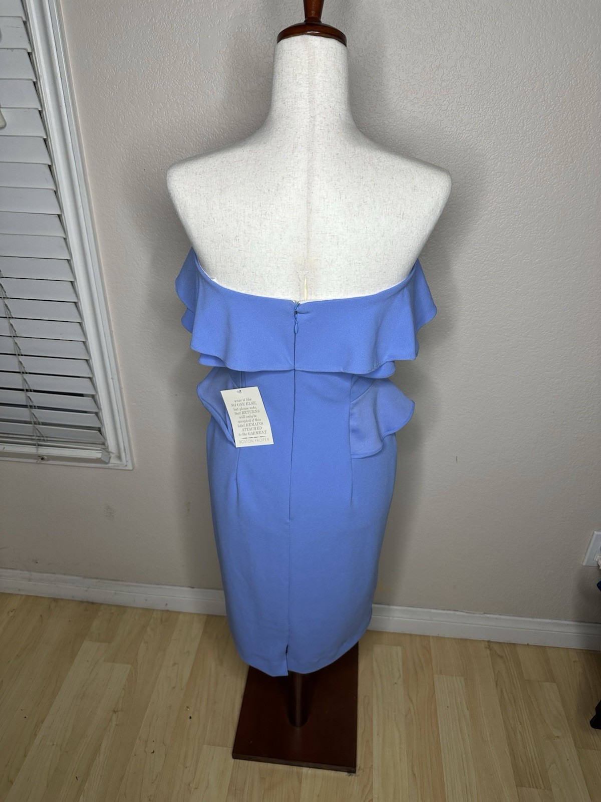 Alexia Admor Women’s Strapless Dress Style #D2772 Blue Sz 6 NWT Romantic Lined
