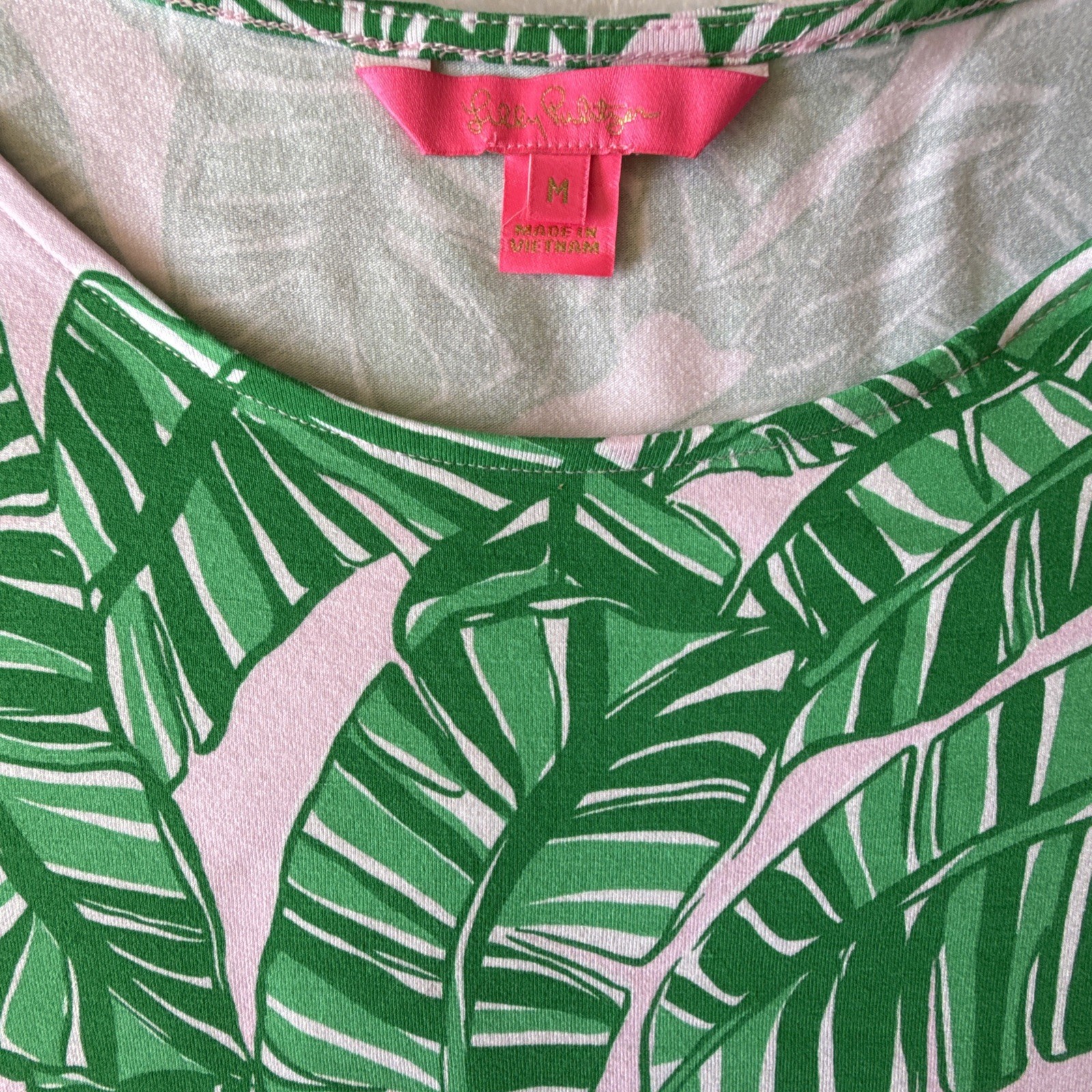 Lilly Pulitzer Maxi Morgann Maxi Dress Med Let’s Go Bananas Conch Shell Pink EUC