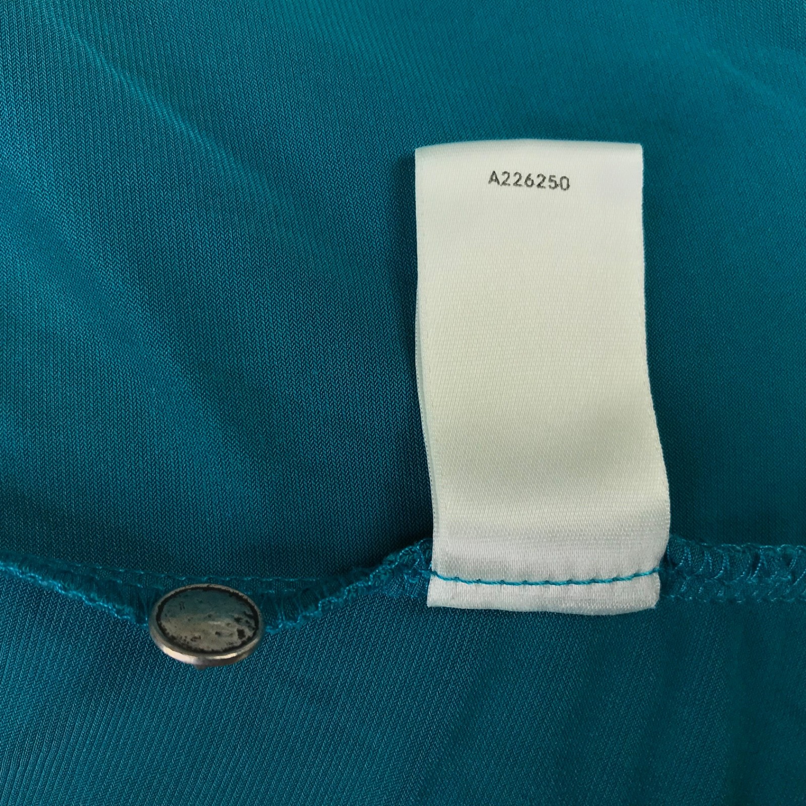 Susan Graver Turquoise Liquid Knit Dress Size L Minimalist Capsule Pullover