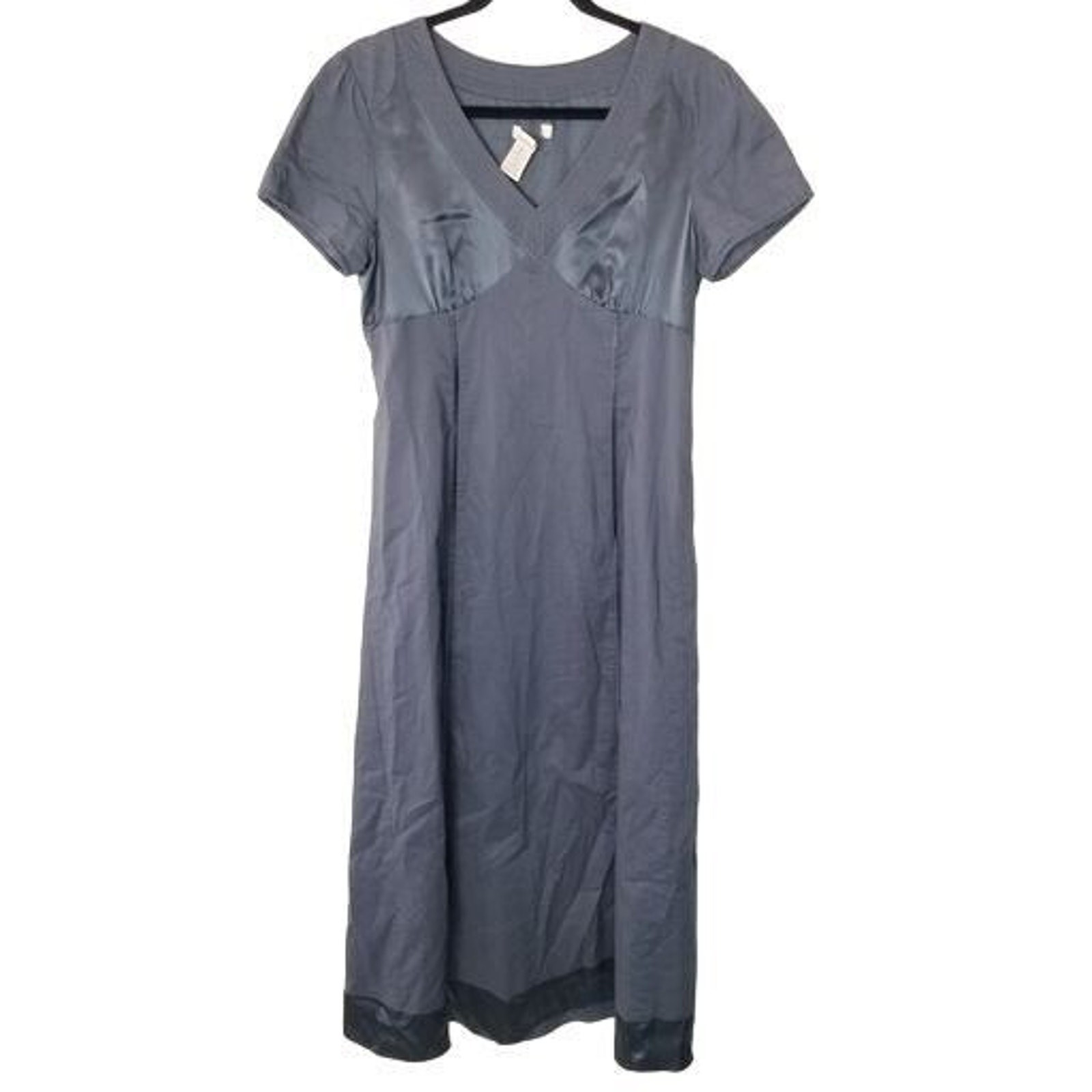 Sundance Womens Babydoll Maxi Dress Size 8 Silk Trim Minimalist Boho Cottagecore