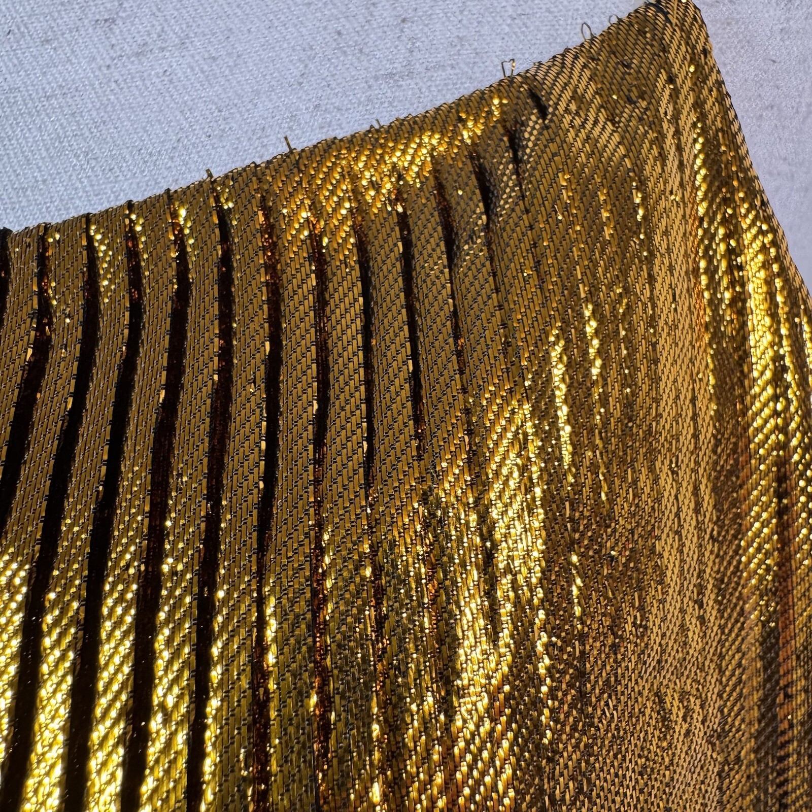 Cedric Charlier Gold Metallic Pleated Midi Dress NWT Size 40 US 6 SS 2018