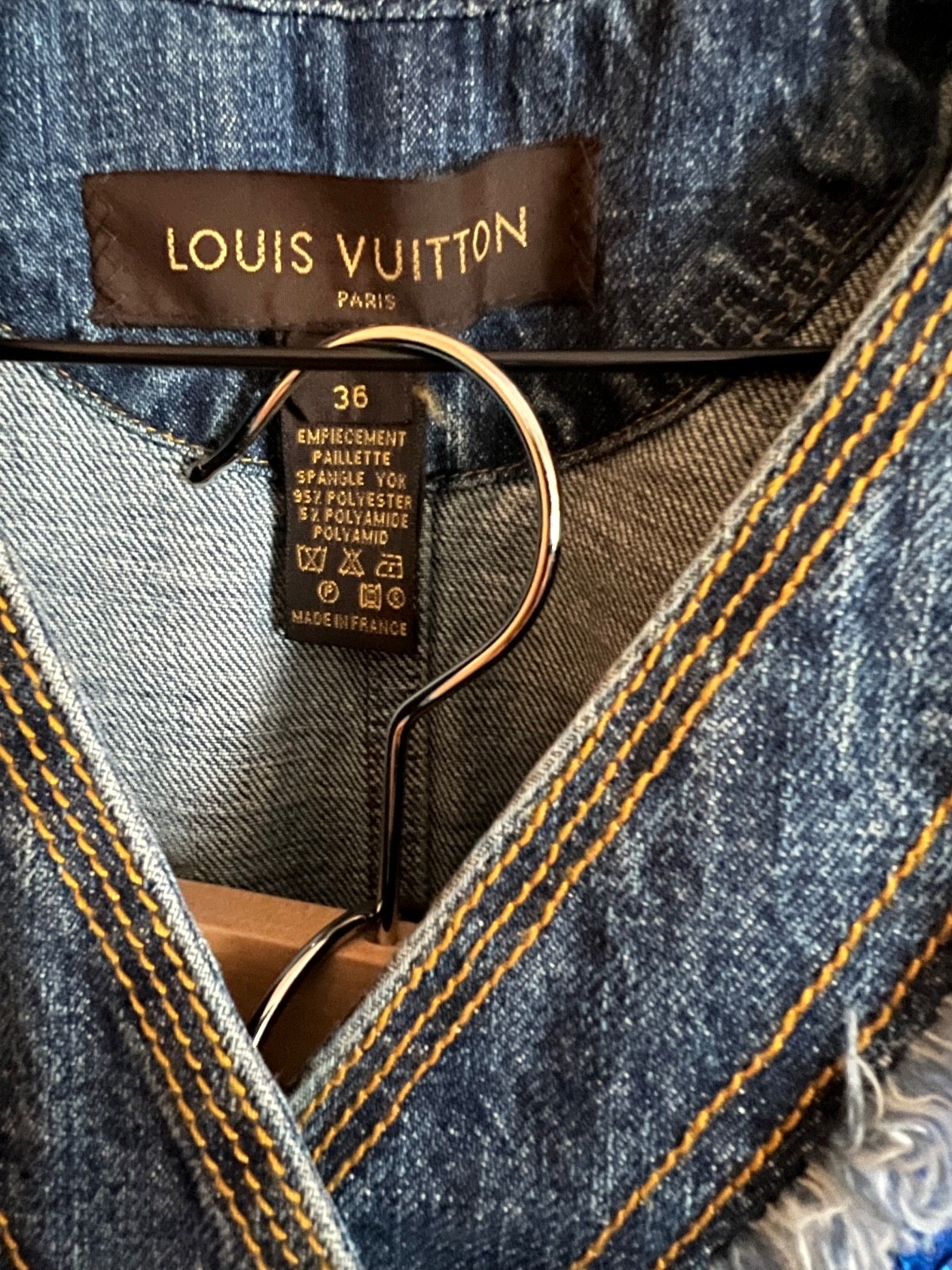 Louis Vuitton Runway Blue Sequin Ruffle Stunning Jacket/Skirt!!