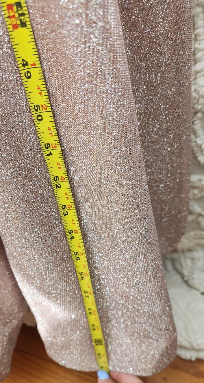 Trixxi Womens Formal Glitter Dress Size 7 Pink Prom Sparkle Barbie Long