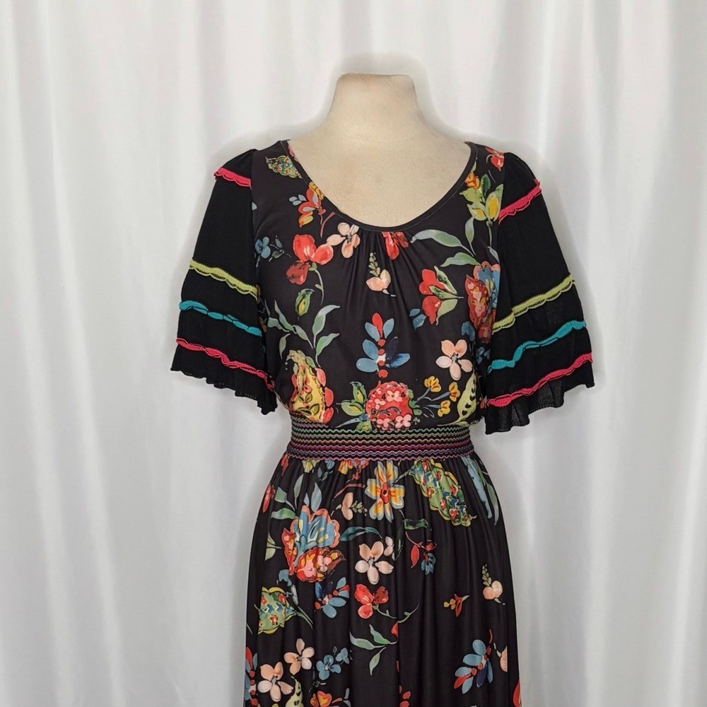 NWT!! Anthropologie ALDOMARTINS Catalonia Floral Paisley Maxi Dress Medium