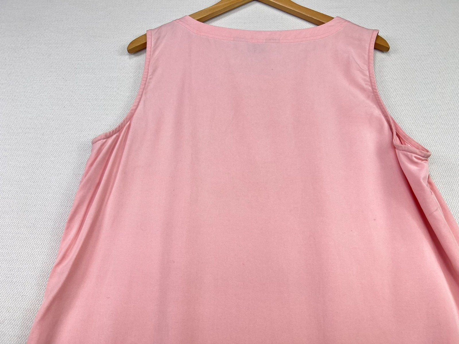 AKS Amy K Su Womens Minimalist Maxi Dress Sleeveless Stretch Size XL Pale Pink