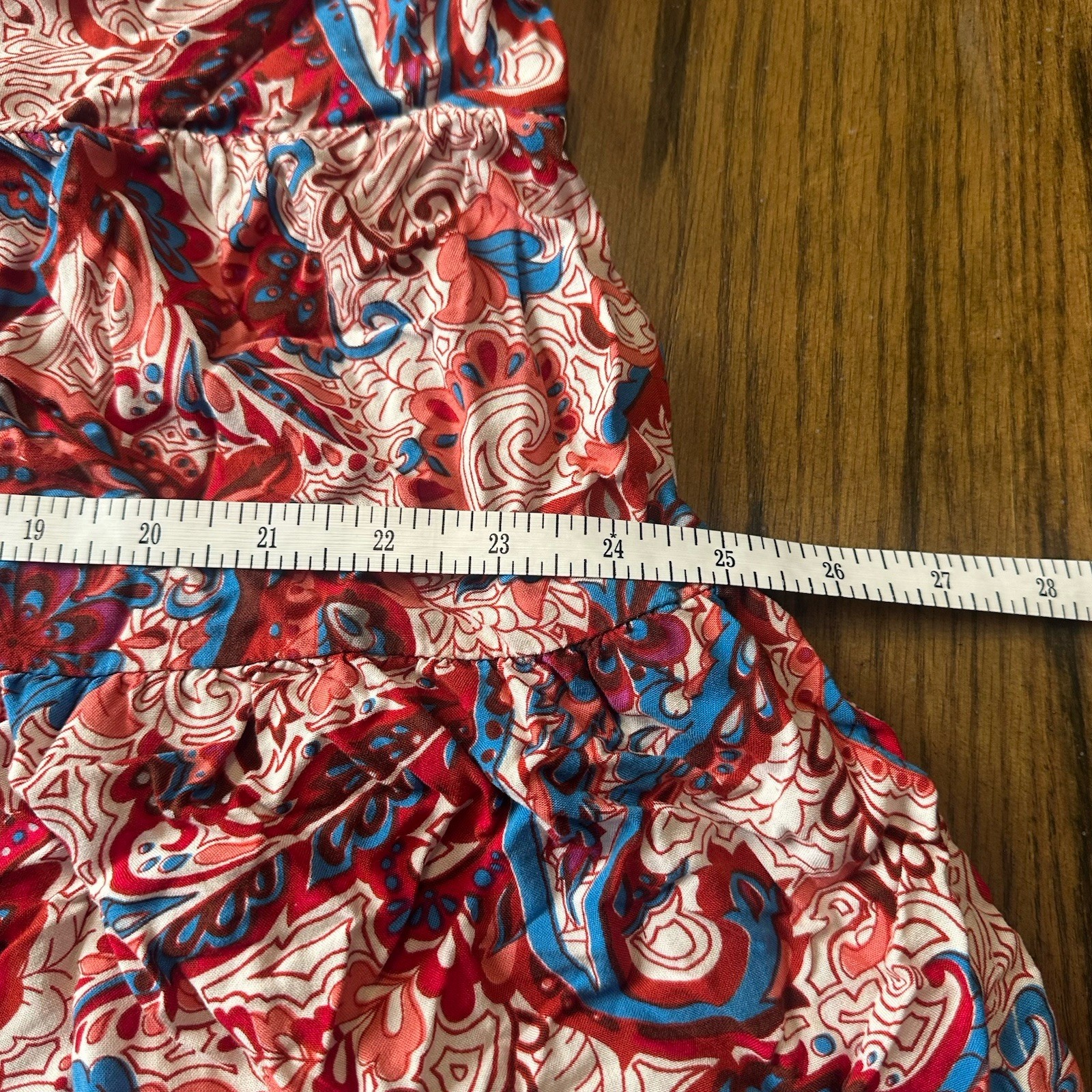 Soft Surroundings Boho Kara Tiered Midi Dress Red White Blue Pink Plus Sz 3X