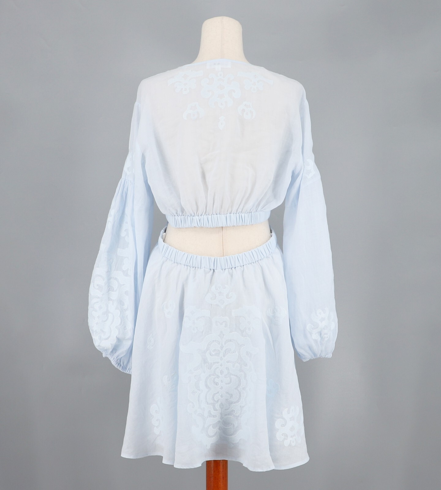 A.L.C $695 Irene Mini Dress Cut-Out Back in Ice Water Blue Size 10