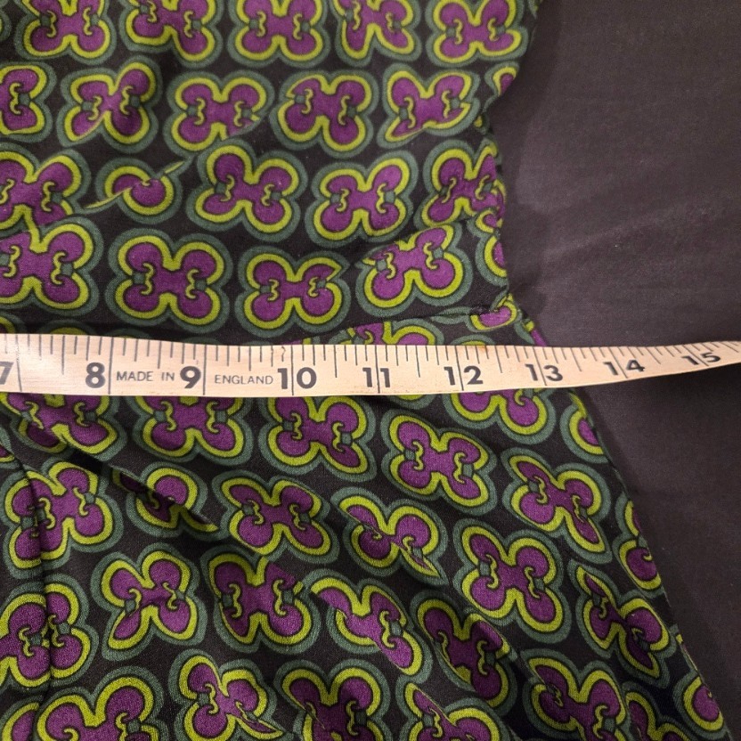 GNW Polyester Spandex Wrap Look Midi Dress Size 6