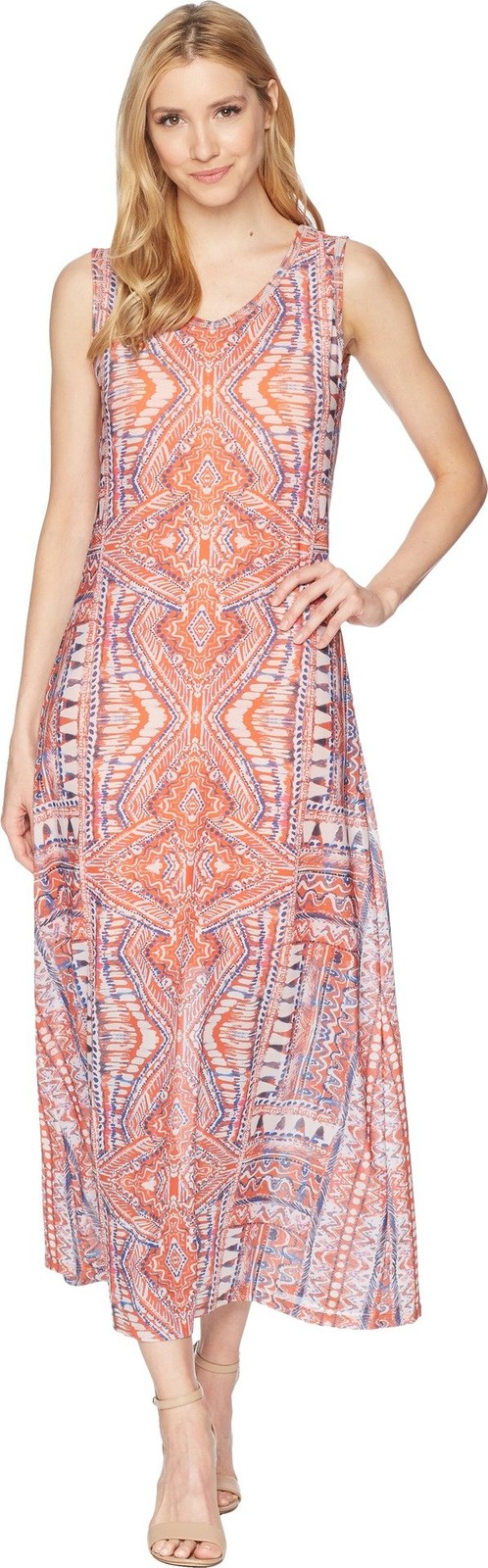 Tribal Women’s Maxi Tank Dress, Fiesta, L
