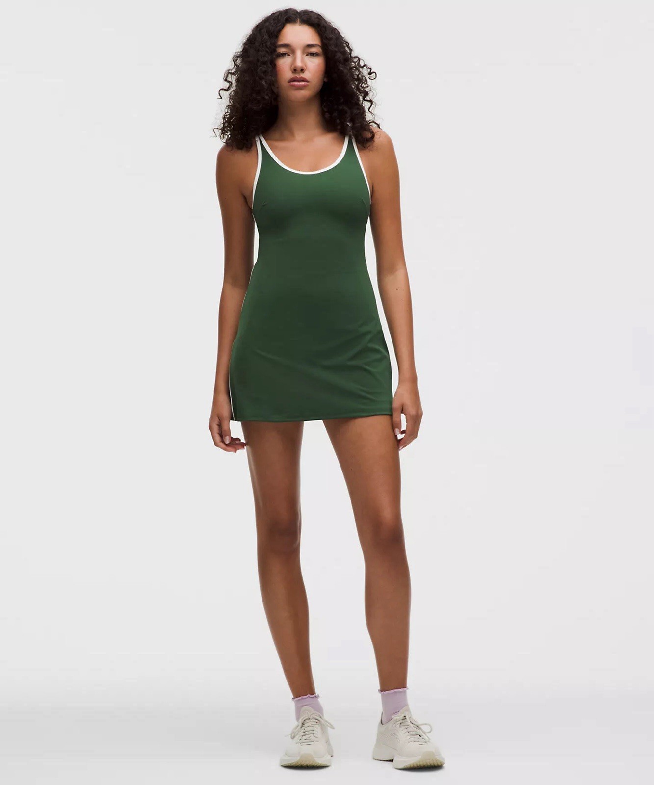Brand New NWT Scoop-Neck Cutout Tennis Dress Ivy Grove/White Size XS+US SELLER