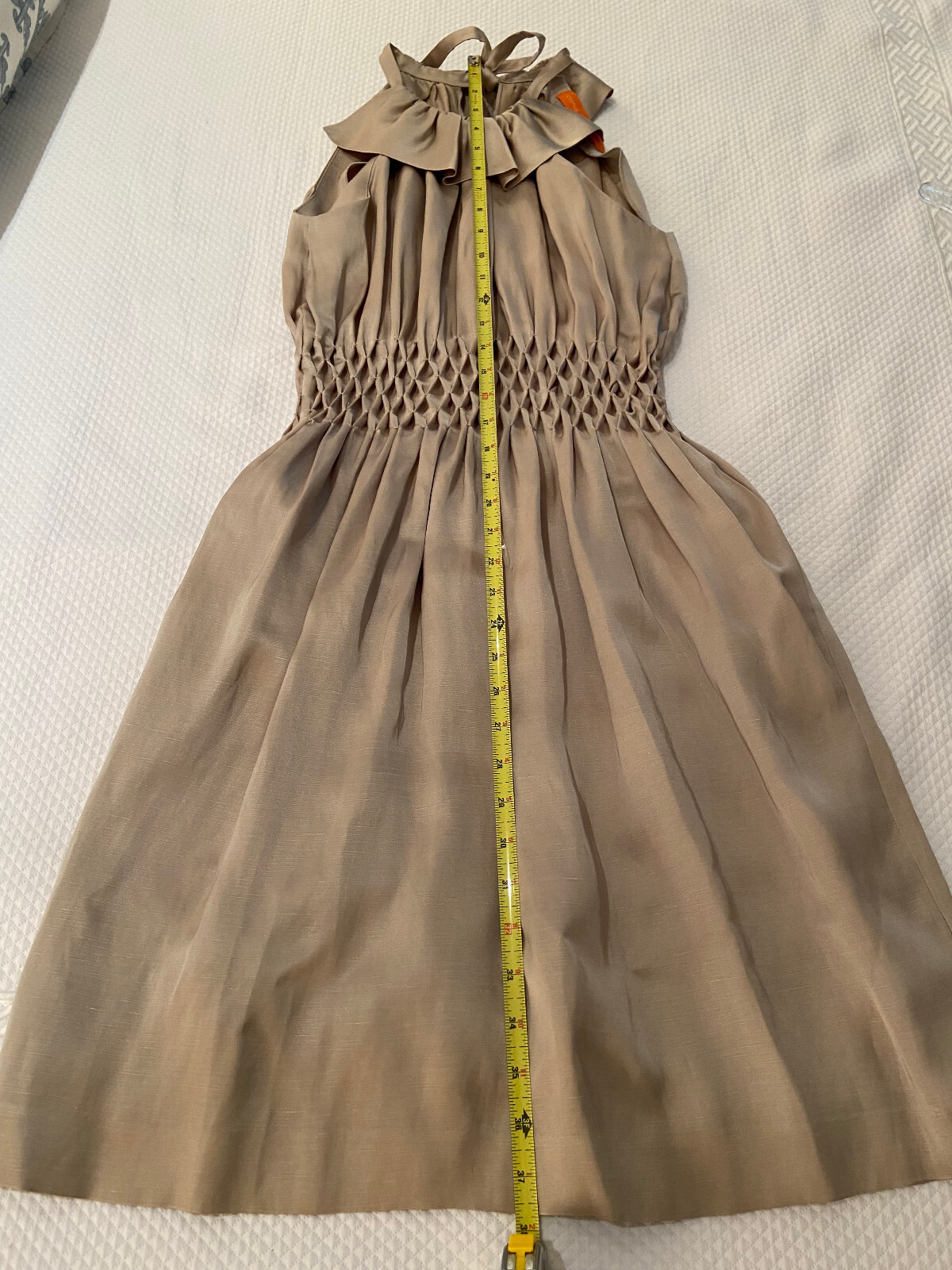 Cynthia Steffe Dress Size 8 Taupe/Fabric has a sheen – Pristine! Worn 2x