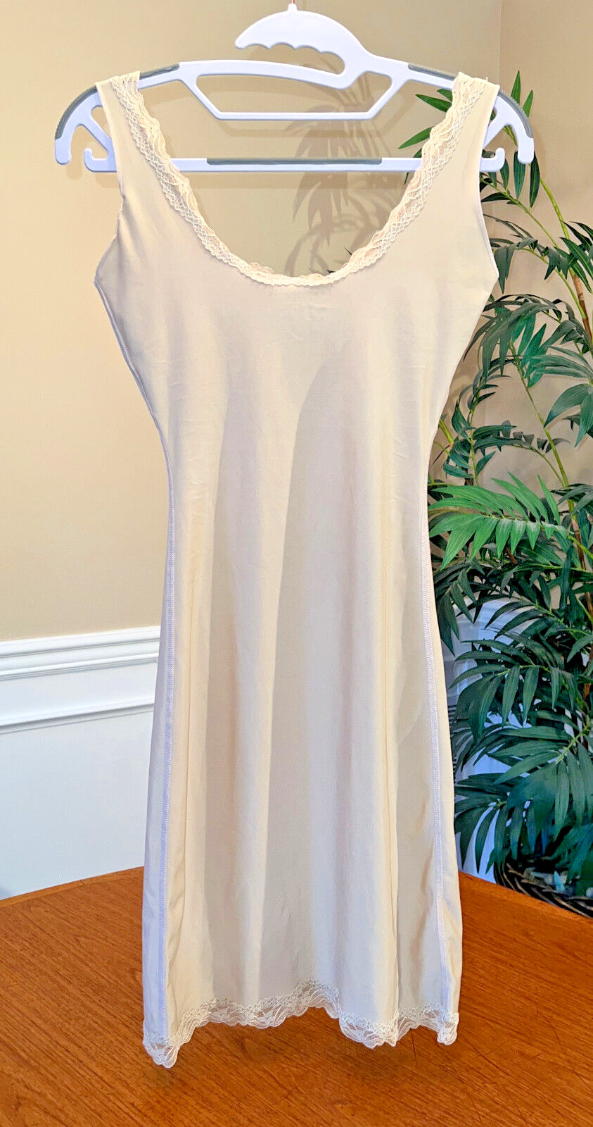 SPANX By Sara Blakely, Scoop Neck Light Control Slip In Beige, Size Small