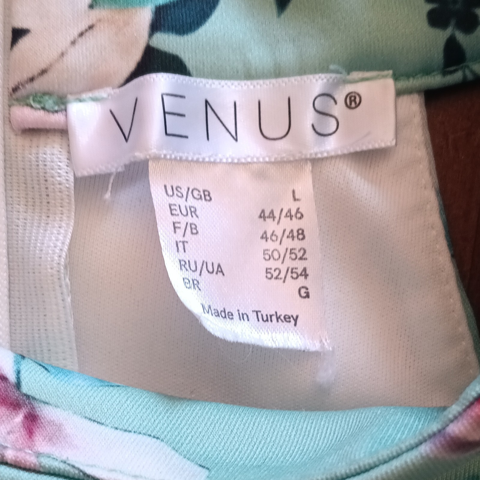 VENUS Halter Dress. Blue, Turquoise And Pink, Size L
