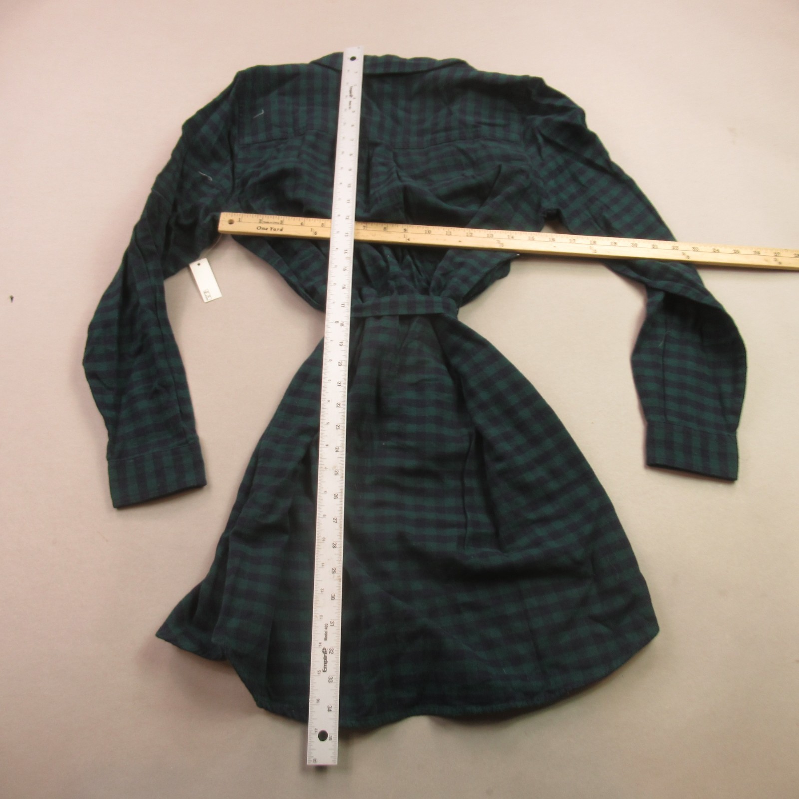 Goodthreads Dress Womens Medium Long Sleeve Button Front Lightweight Casual
