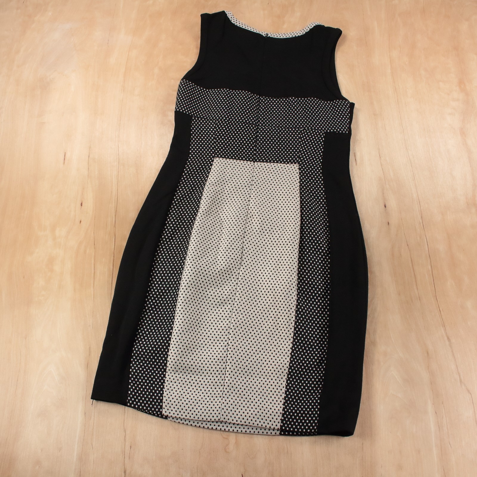 YOANA BARASCHI rayon blend polka dot shift dress sz 4 vtg 80s 90s party cocktail
