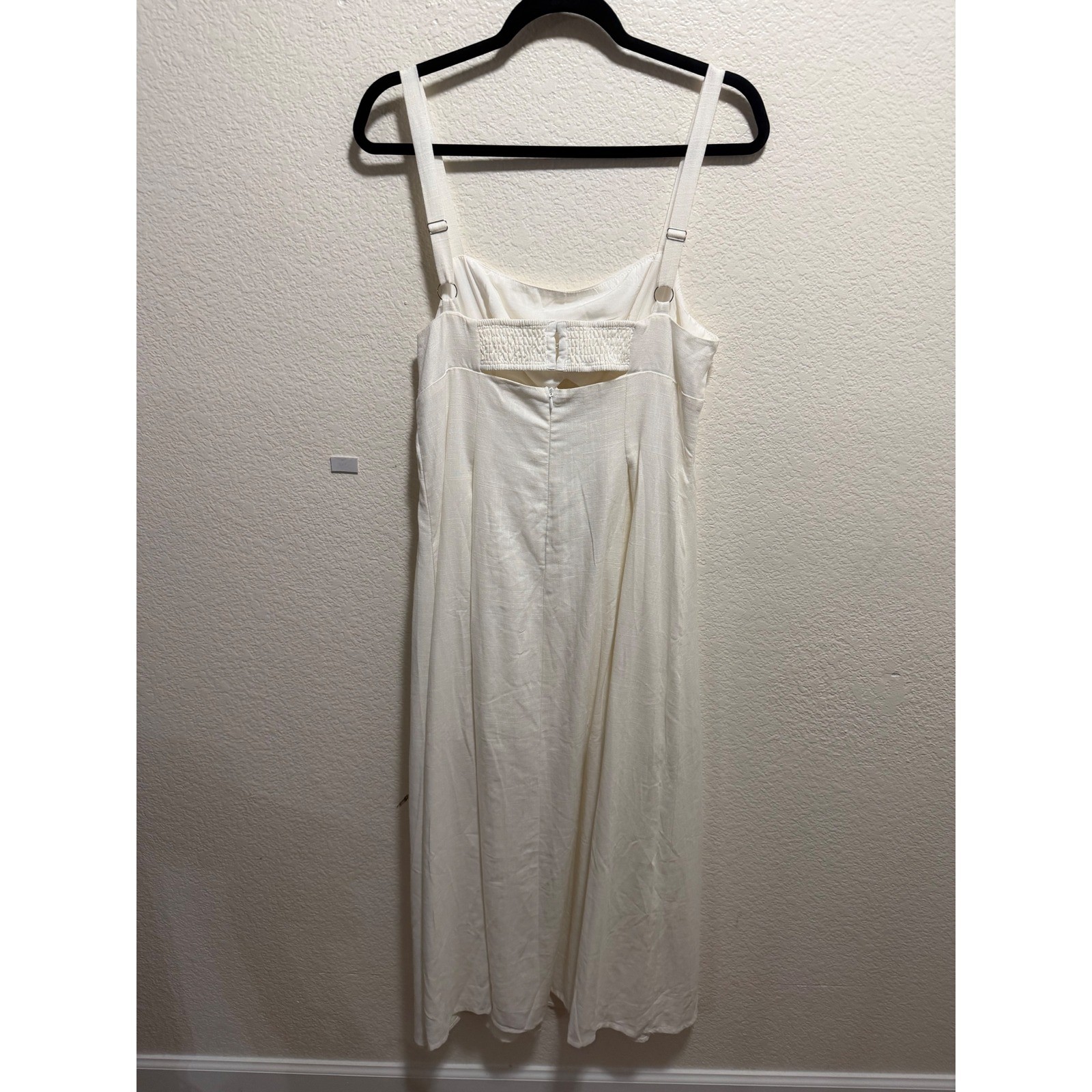 Billy J Sleeveless White Long Dress Size 12