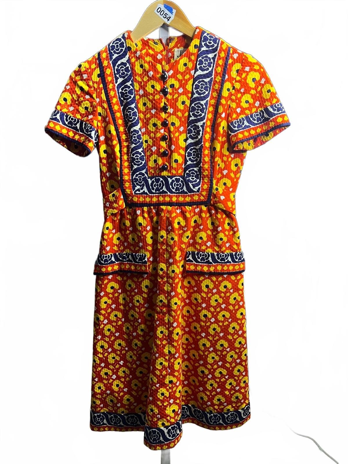 Vintage 70’s Retro Floral Midi-S