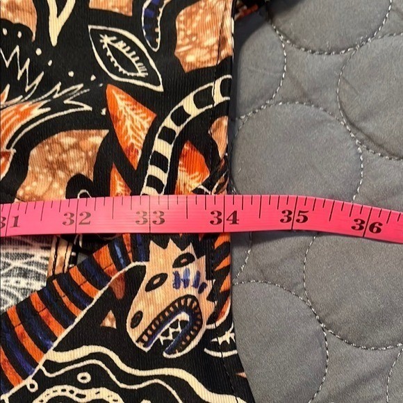 H&M Western Print Sleeveless A-Line Sundress with Stretch and Cut Out Back