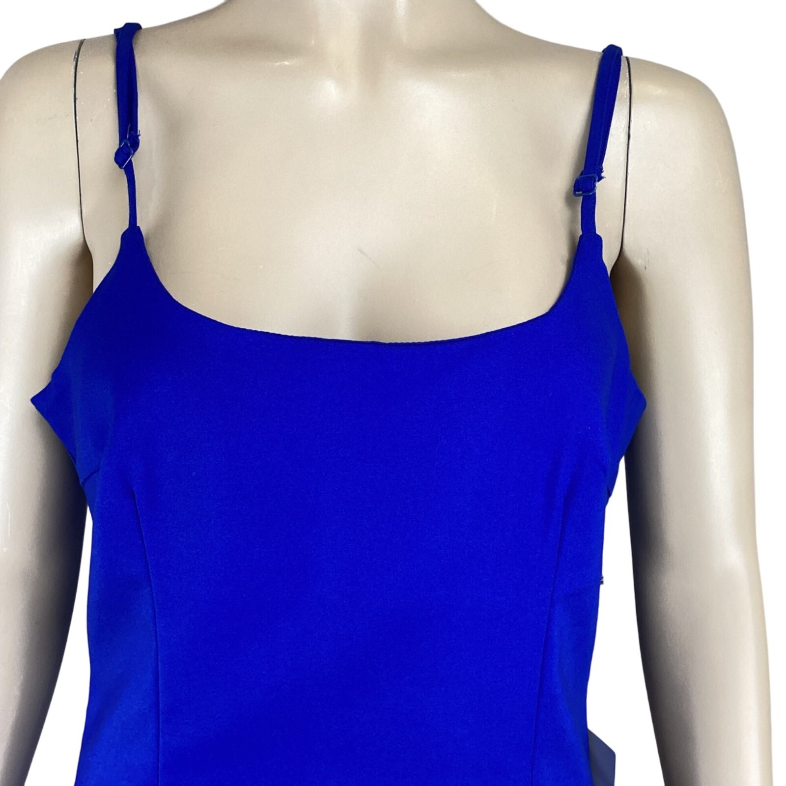 Superdown Revolve Mini Dress Size Large Shayla Cobalt Blue Ruffle NWT