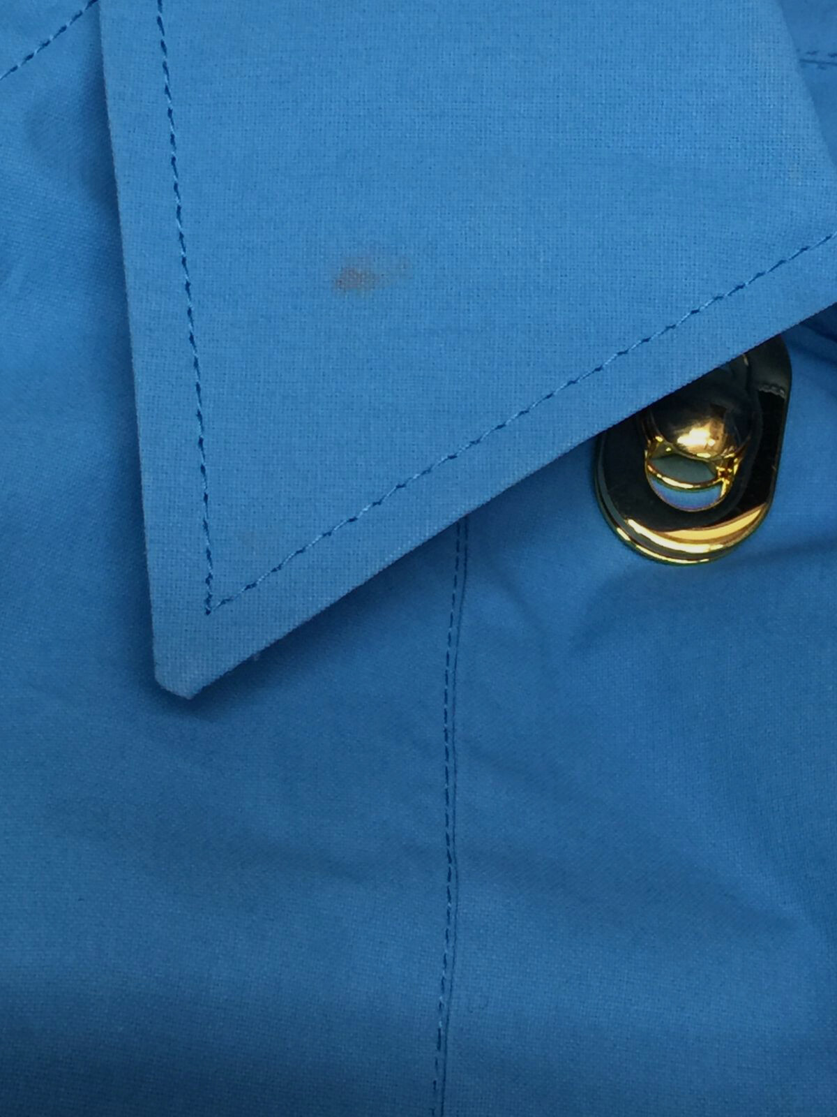 $1850 Bottega Veneta Women’s Solid Blue Short Sleeve Shirtdress Size IT 40/US 4