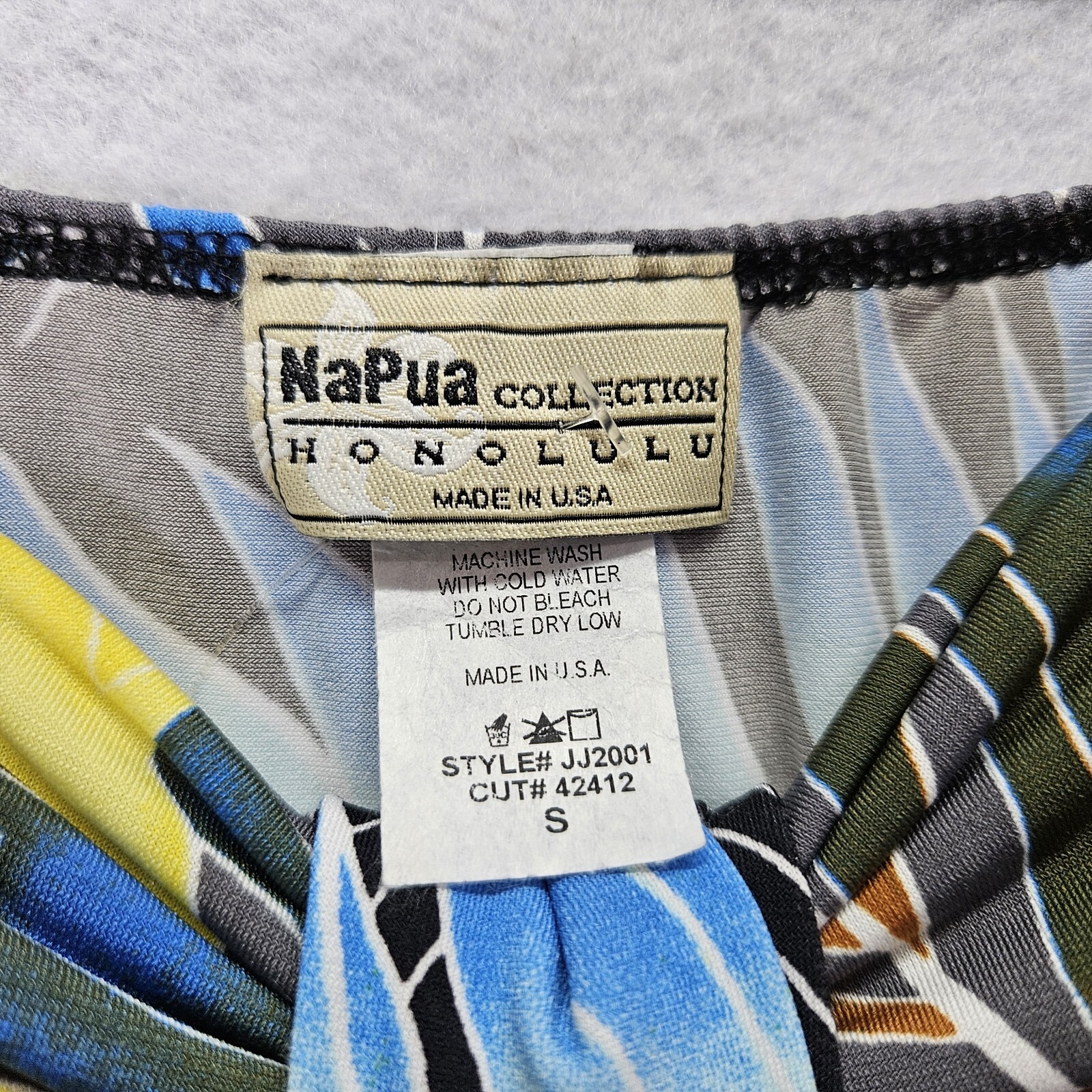 NWT Napua Collection Honolulu Tropical Floral Halter Dress Small Boho Vacation