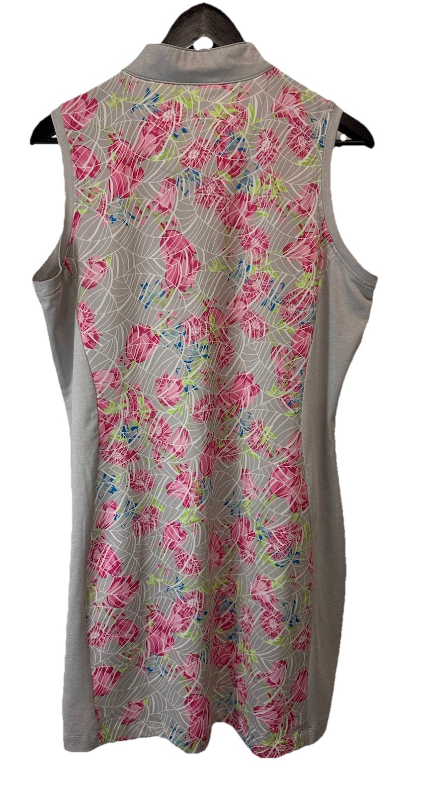 Pebble Beach Golf Dress Dry Luxe Sleeveless White Coastal Resort Size L