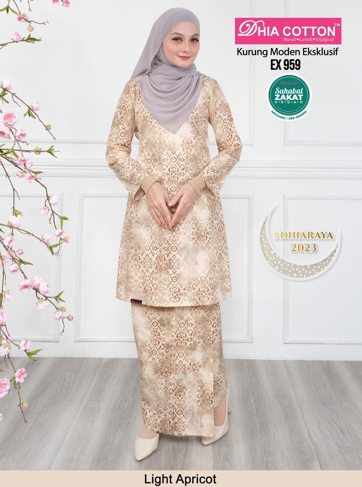 Baju Kurung Moden cotton S Labuh Longgar Kain Lipat ala Batik inc. shipping fee
