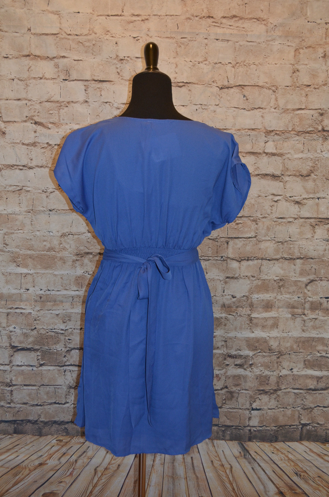 Modcloth Write or Flight Reflex Dress NWT sz S flowing sleeves periwinkle