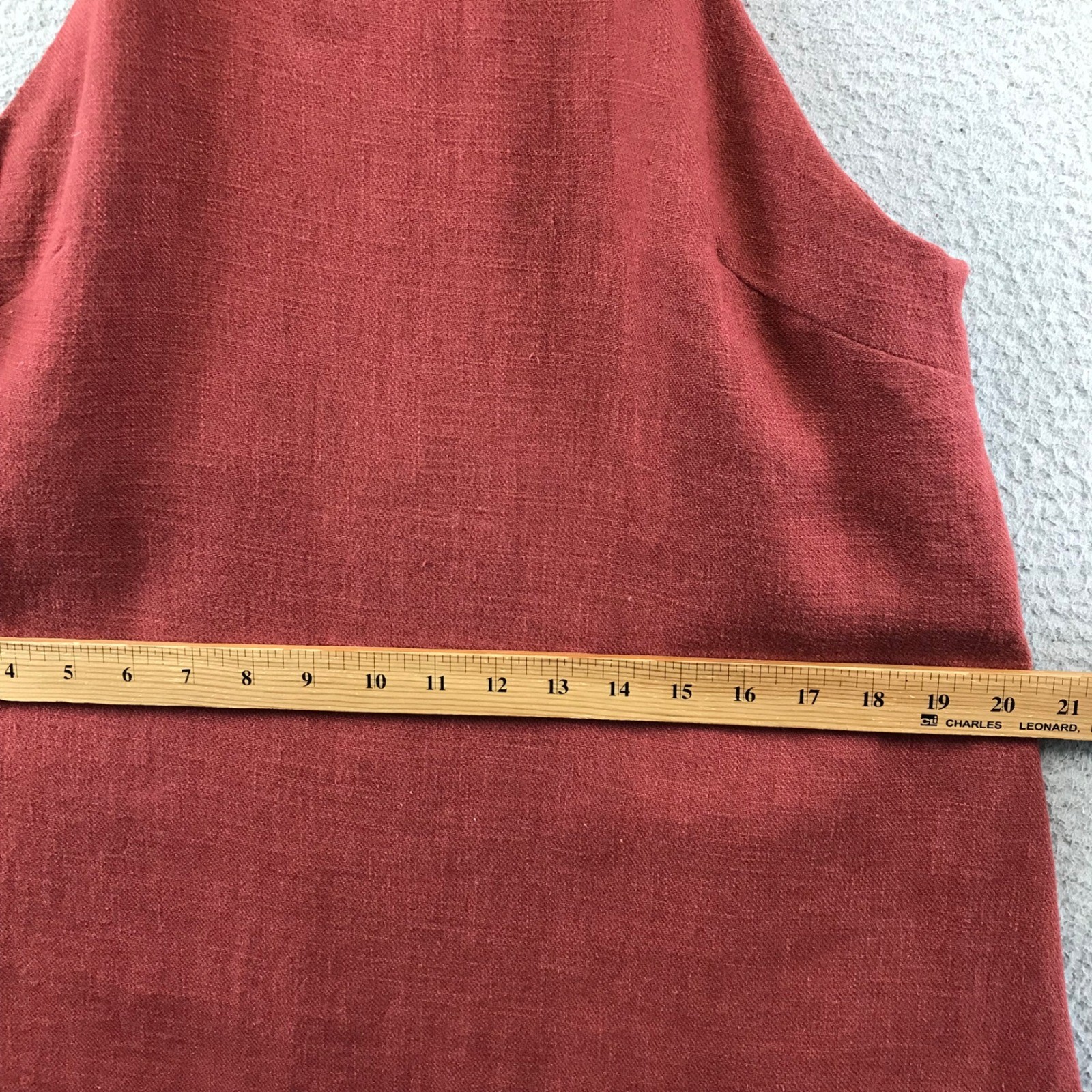 Mod Ref Women’s Sleeveless Mini Dress Casual Rust Red Size M