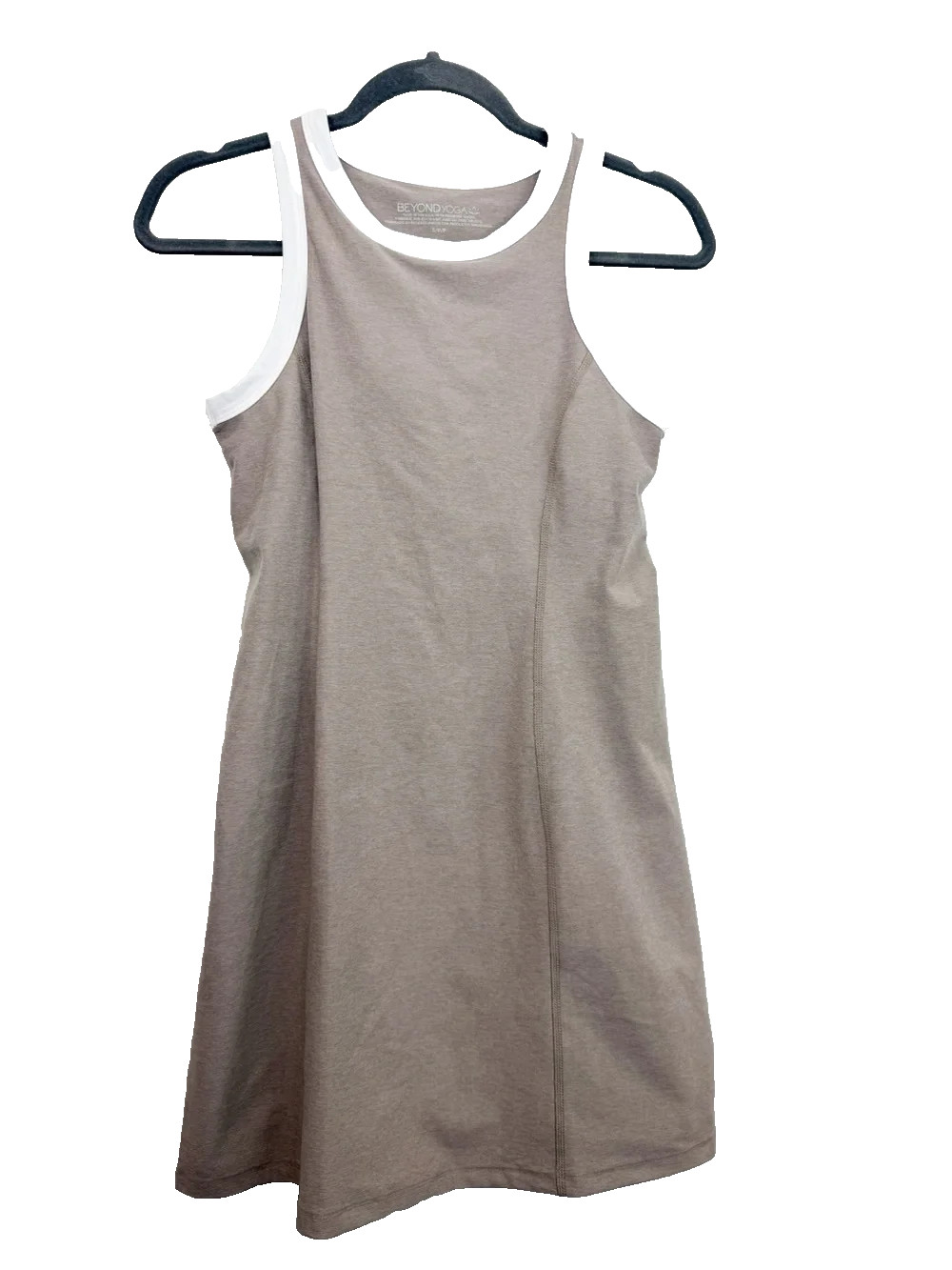 Beyond Yoga Spacedye Outlines Dress Oat Heather | White Size Small