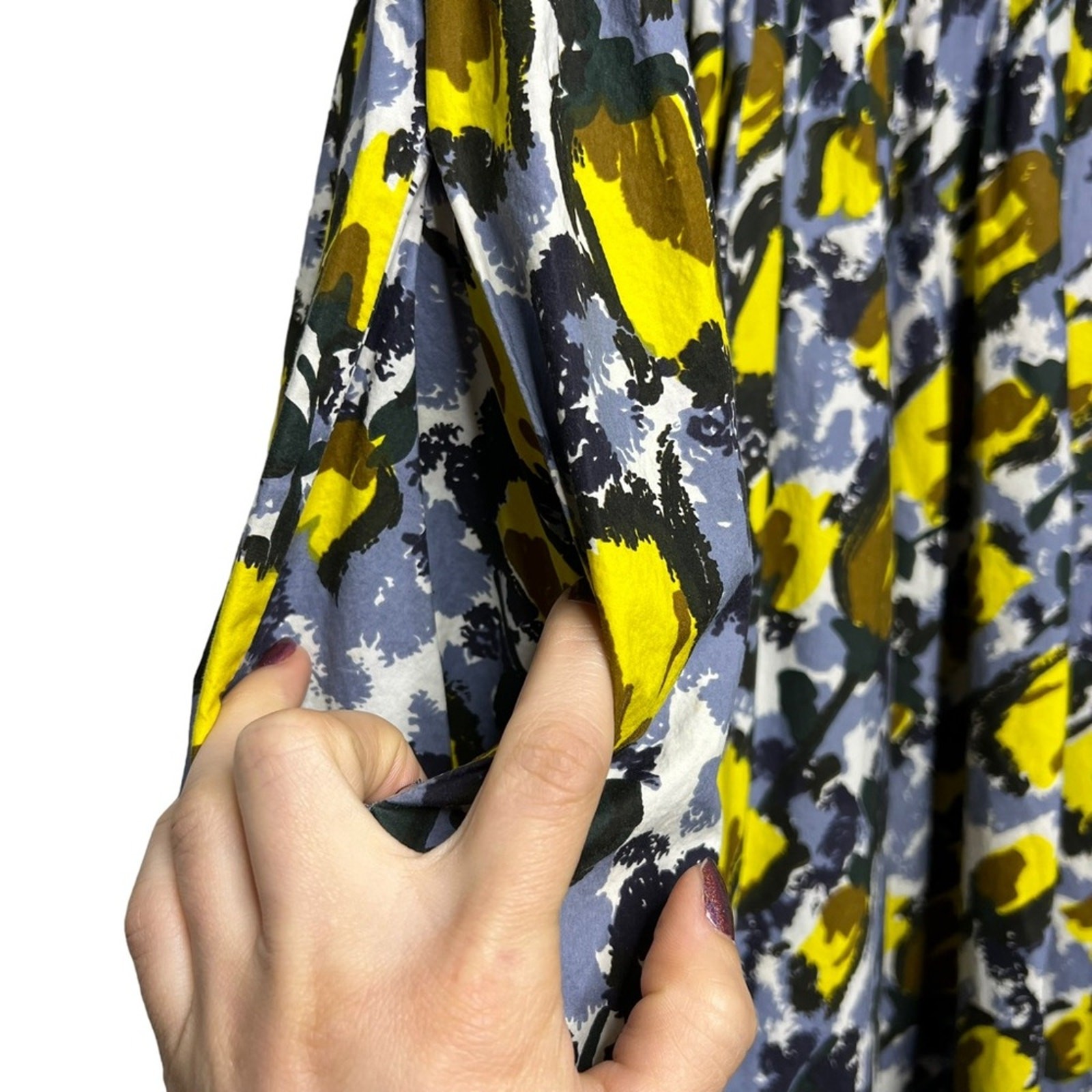 Marni Citrus Full Skirt Dress