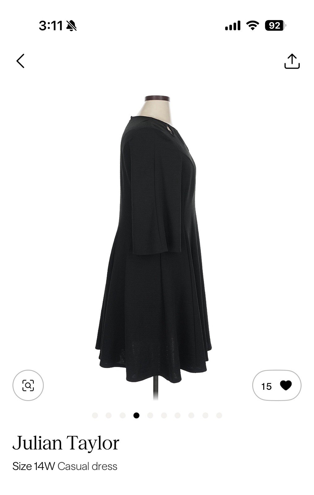 Gorgeous Black Cocktail Dress with Cute Detailing. Perfect for Any Occasion