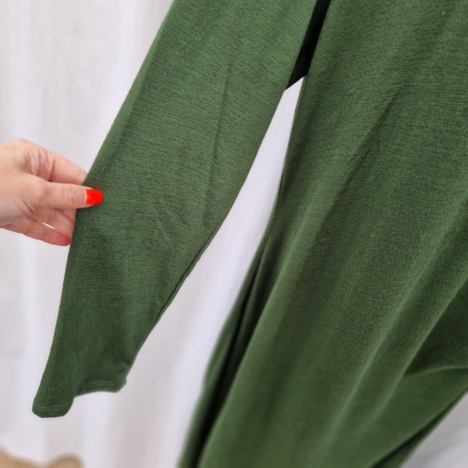 Banana Republic Ruched Midi Dress Green Stretch Occasion UK 16 18 BNWT