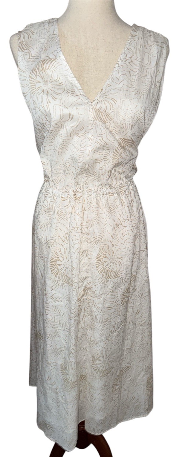 Haven Well Within M Cotton Voile Shell Midi Dress White Christening Sleeveless